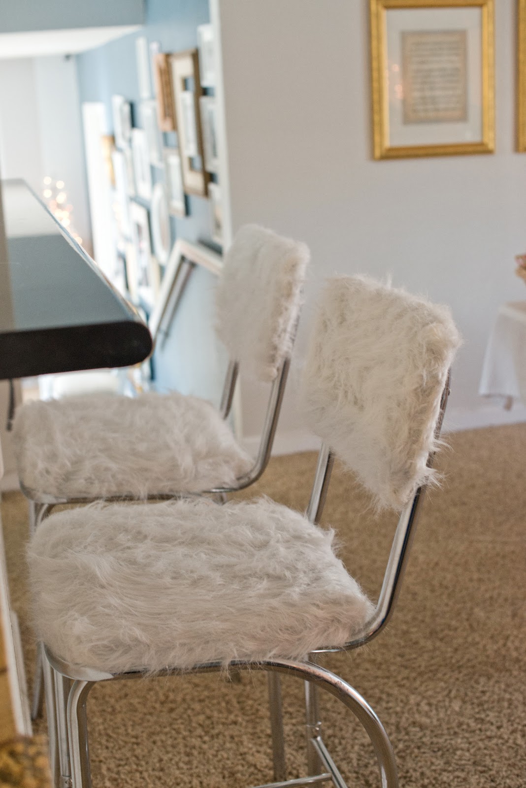Furry bar stools new arrivals